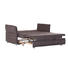 SCHLAFSOFA - Chromfarben/Dunkelbraun, KONVENTIONELL, Textil (176(205)/81/98cm) - Carryhome SCHLAFSOFA - Chromfarben/Dunkelbraun, KONVENTIONELL, Textil (176(205)/81/98cm) - Carryhome