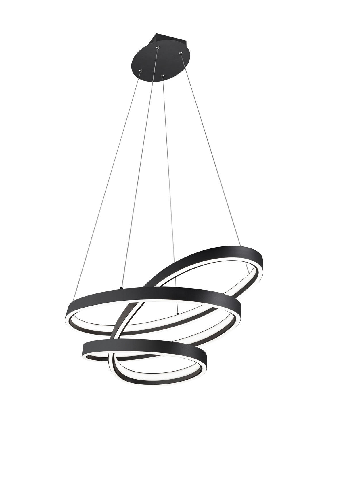 VISEČA LED-SVETILKA  CINQUE 100 W//2000-4000 K/230 V/ - črna/bela, Trendi, kovina/umetna masa (115/50/150cm) - Cinque