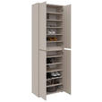 SCHUHSCHRANK  in 70/210/34 cm  - Kaschmir/Anthrazit, KONVENTIONELL, Holzwerkstoff/Kunststoff (70/210/34cm) - Xora