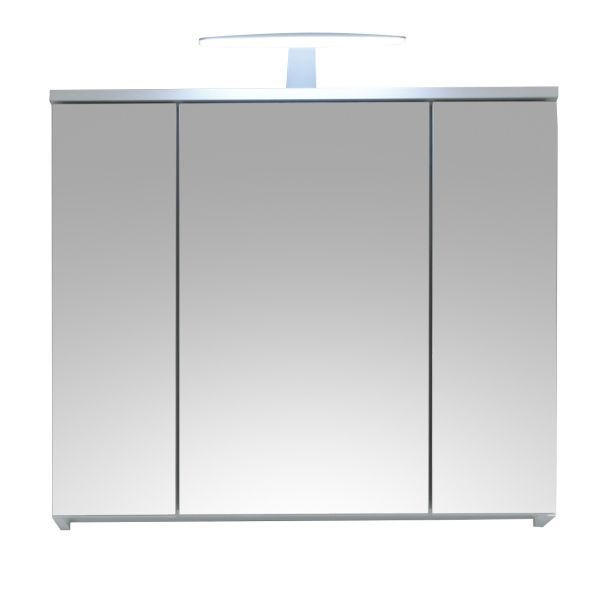 ELEMENT S OGLEDALOM  bijela  - bijela, Design, drvni materijal (80/67/20cm) - Xora