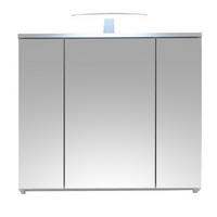 ELEMENT S OGLEDALOM  bijela  - bijela, Design, drvni materijal (80/67/20cm) - Xora