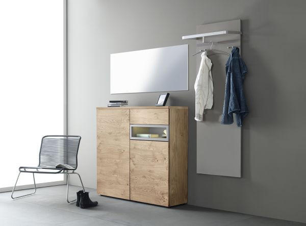 GARDEROBE 4-teilig  in  - Eichefarben, Design, Holz/Holzwerkstoff - Sudbrock