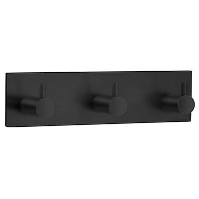 Smedbo Hakenleiste Beslagsboden Eckig Schwarz 18x4.5x3 cm