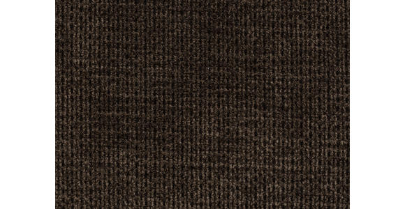 ECKSOFA in Mikrofaser Dunkelbraun  - Chromfarben/Dunkelbraun, Design, Textil/Metall (301/207cm) - Xora