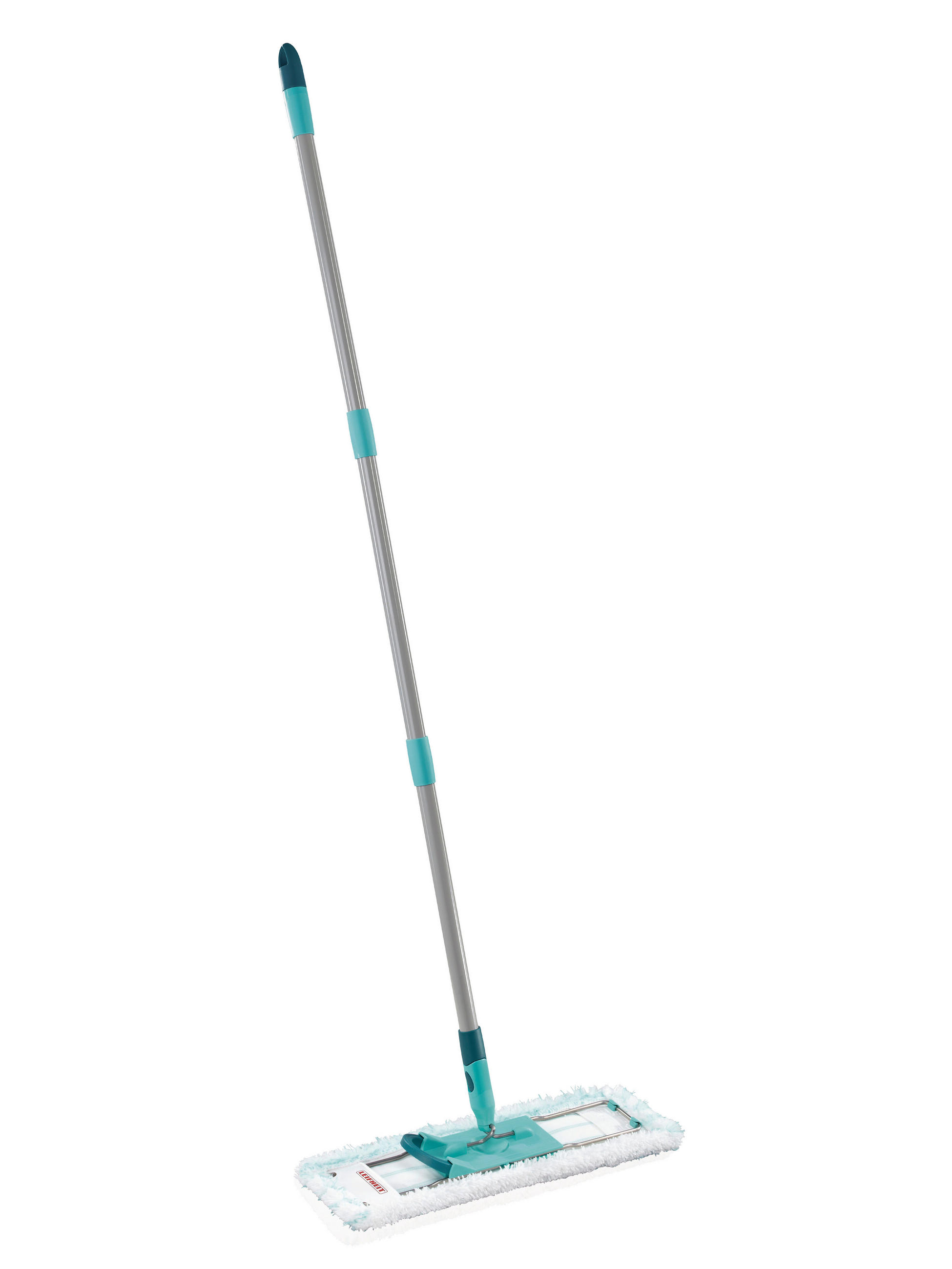BODENWISCHER PROFI XL MICRO DUO  - Türkis/Silberfarben, Basics, Kunststoff/Textil (42/146/15cm) - Leifheit