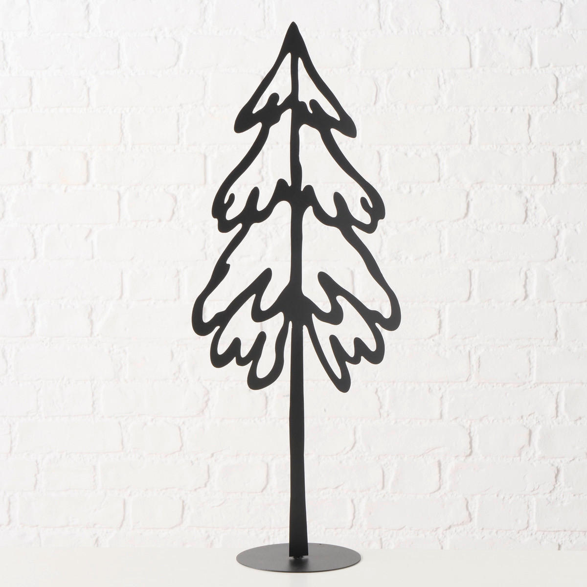 DEKOSÄULE  - Schwarz, Basics, Metall (23/13/56cm) - X-Mas