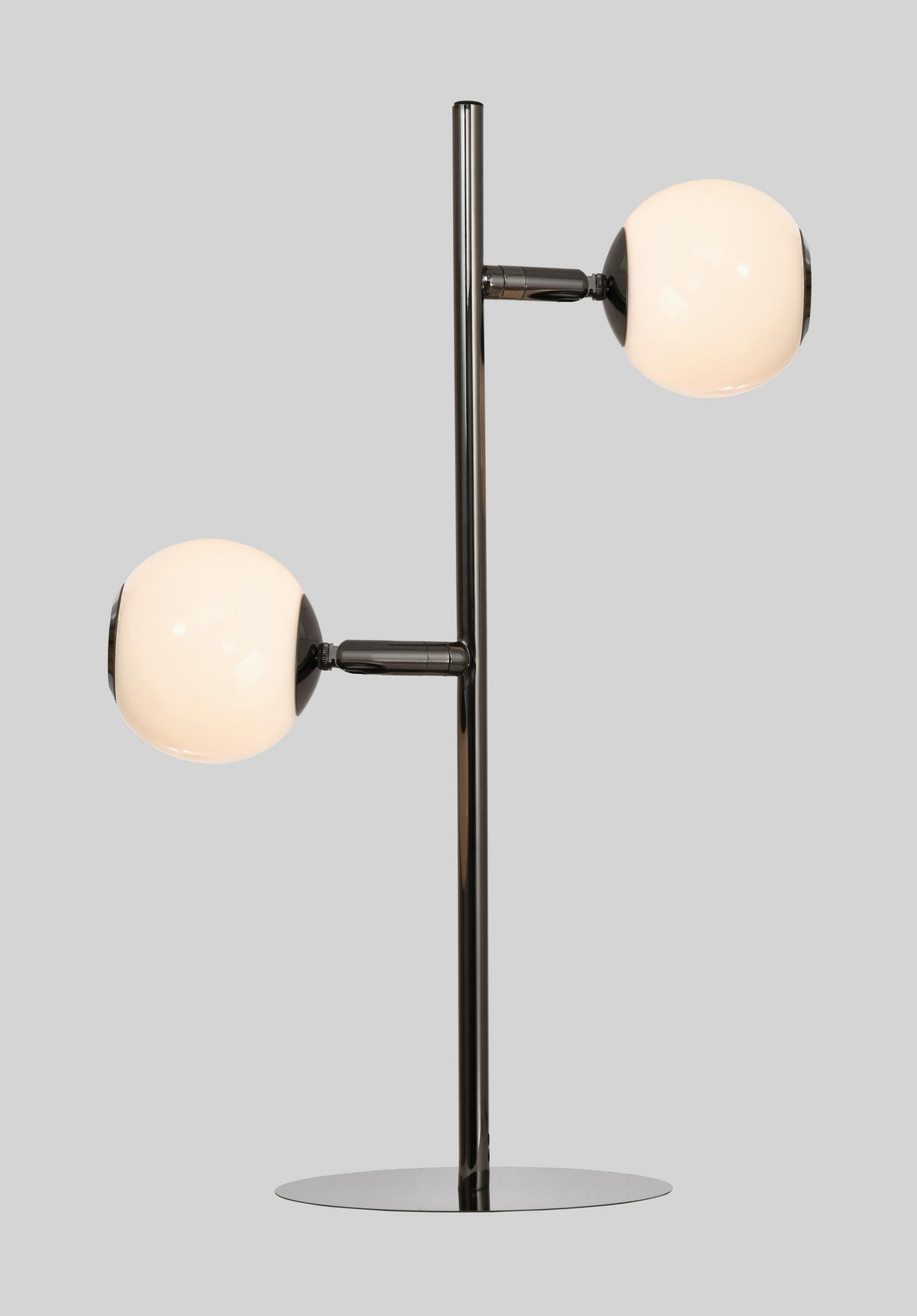 LED-TISCHLEUCHTE Luberon 32,5/49,5/19 cm  - Schwarzchrom, Design, Glas/Kunststoff (32,5/49,5/19cm)