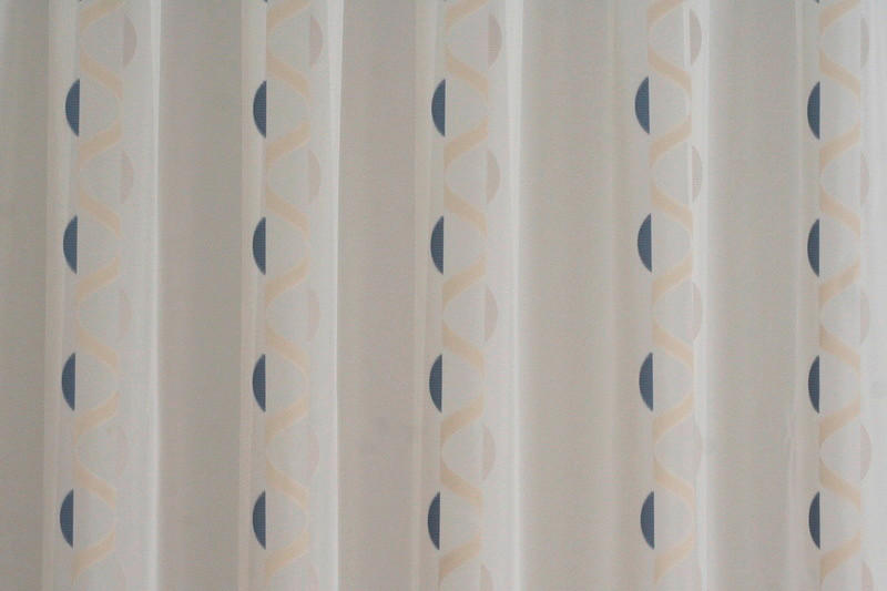 PERDEA  - albastru/crem, Basics, textil (290cm) - Ambiente