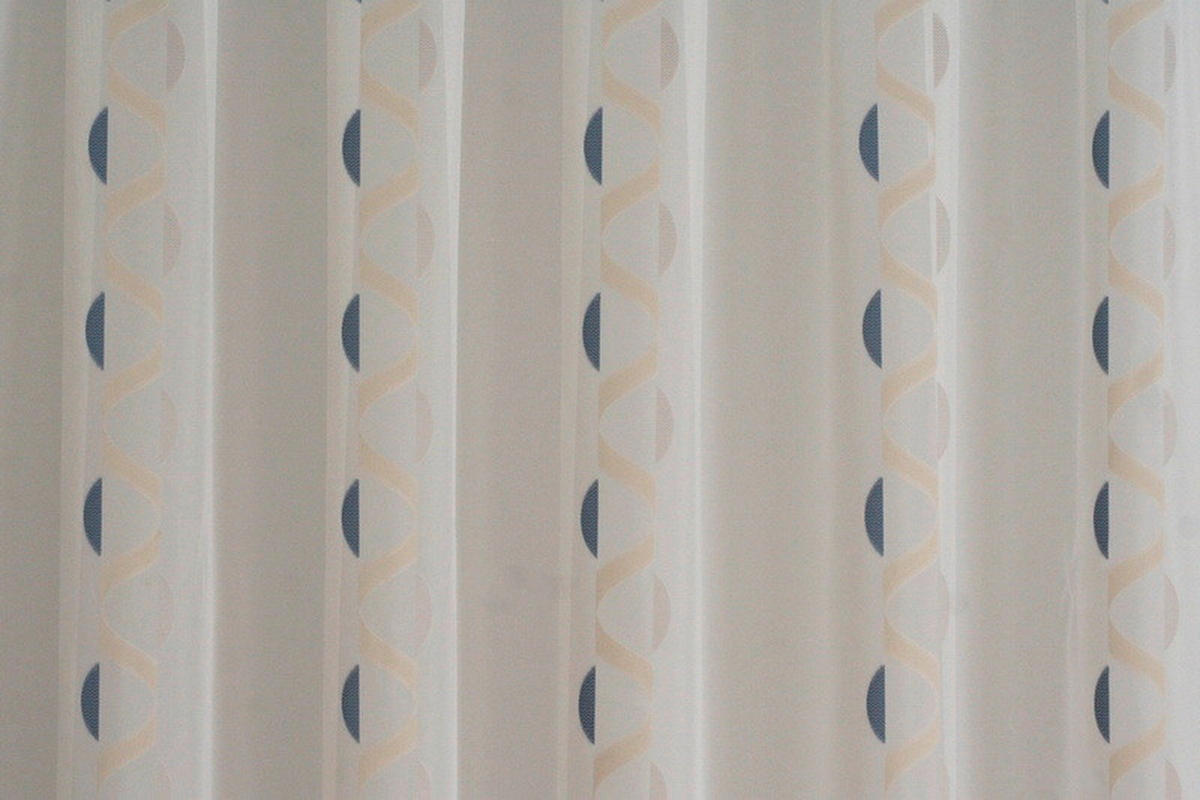 PERDEA  - albastru/crem, Basics, textil (290cm) - Ambiente