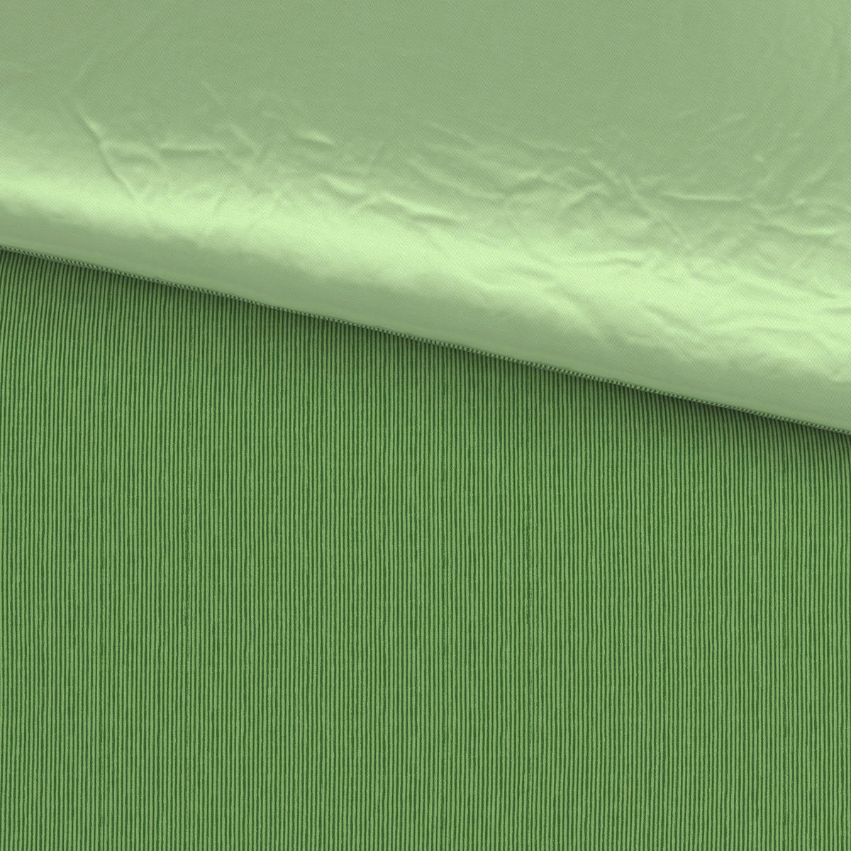 BETTWÄSCHESET Satin 160/210 cm  65 cm/100 cm  - Hellgrün, Textil (160/210cm) - Bio:Vio