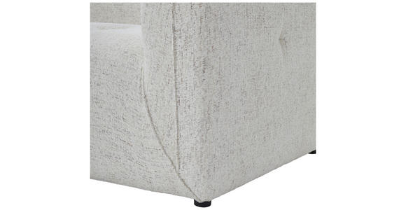 ECKSOFA Creme Chenille  - Creme/Schwarz, KONVENTIONELL, Kunststoff/Textil (164/255cm) - Ambia Home