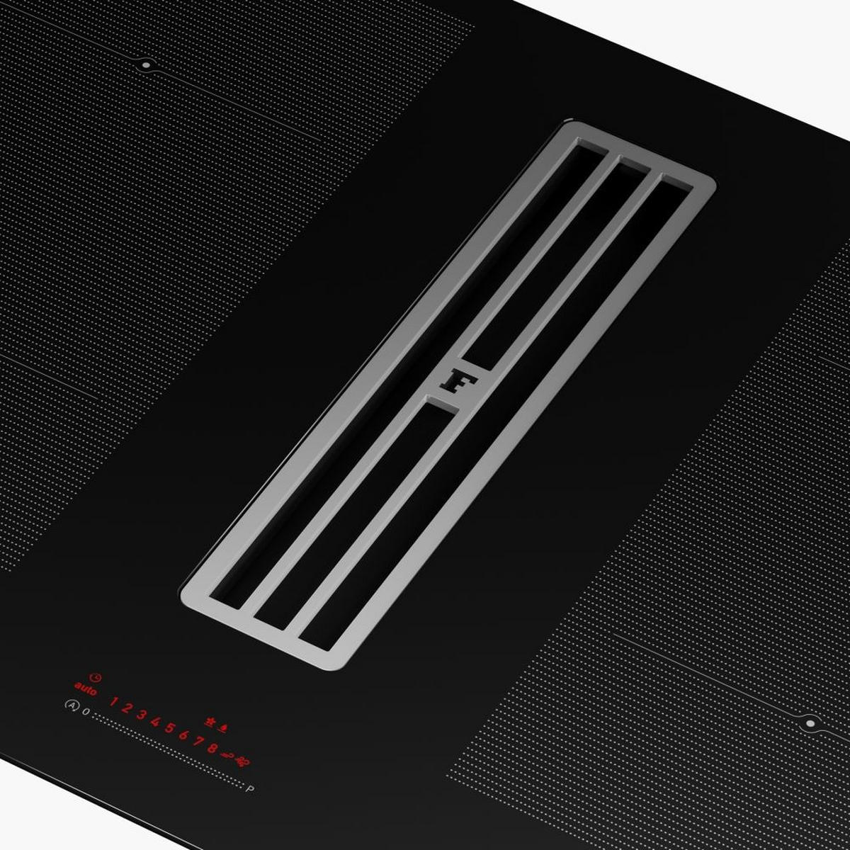 KOCHFELD-DUNSTABZUG-KOMBI 3400705336  - Schwarz, Basics, Glas/Metall (83/52/23cm) - Franke