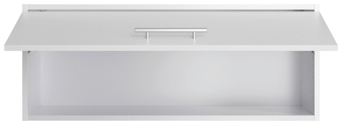 ECKKÜCHE 200/270 cm  in Weiß  - Edelstahlfarben/Anthrazit, Basics, Holzwerkstoff/Metall (200/270cm) - Optifit