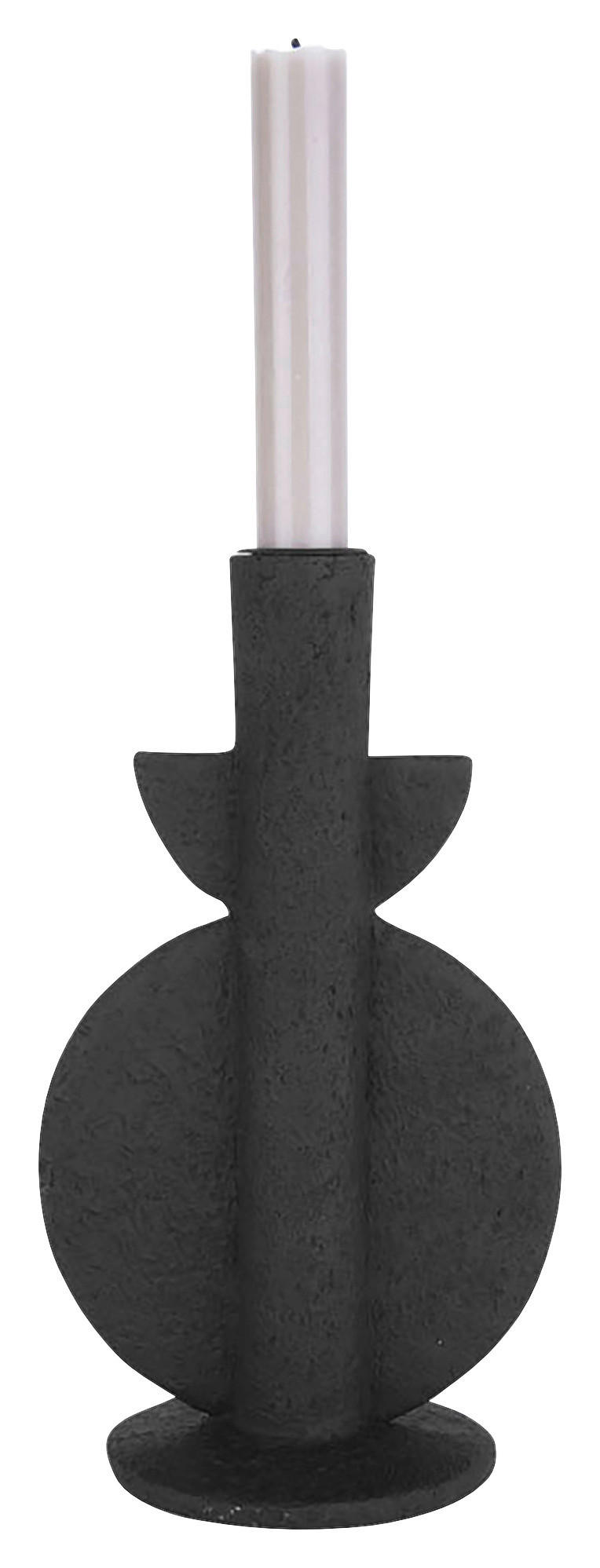 KERZENHALTER - Schwarz, Trend, Kunststoff (13/22/10cm) - Present Time