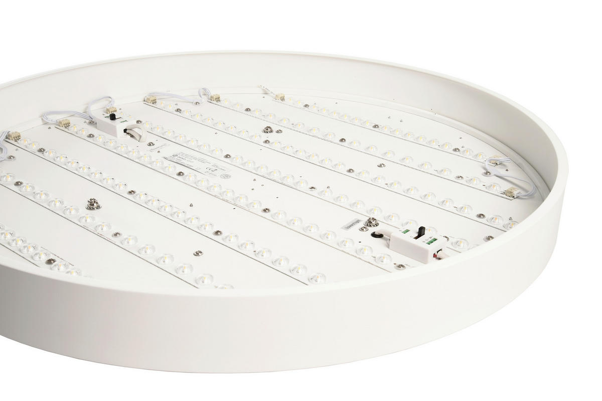 LED-HÄNGELEUCHTE Menkar 60/60/220 cm   - Weiß, Design, Metall (60/60/220cm)