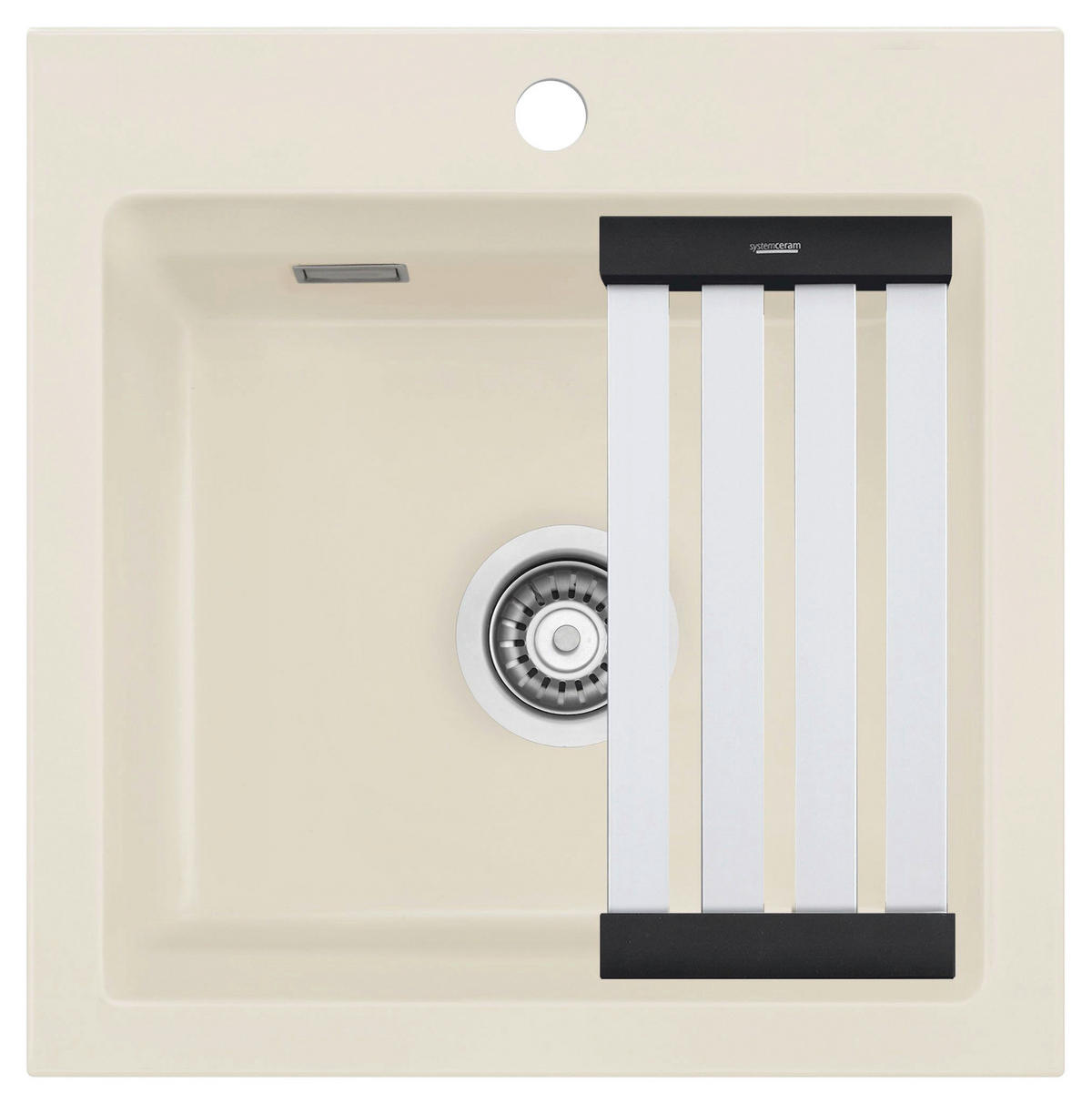 SPÜLE Kara 51 / 50030119  - Creme, Basics, Keramik (51/20/51cm) - Systemceram