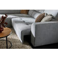 ECKSOFA  in Struktur Hellgrau  205/284 cm  - Hellgrau/Schwarz, Design, Kunststoff/Textil (205/284cm) - Xora