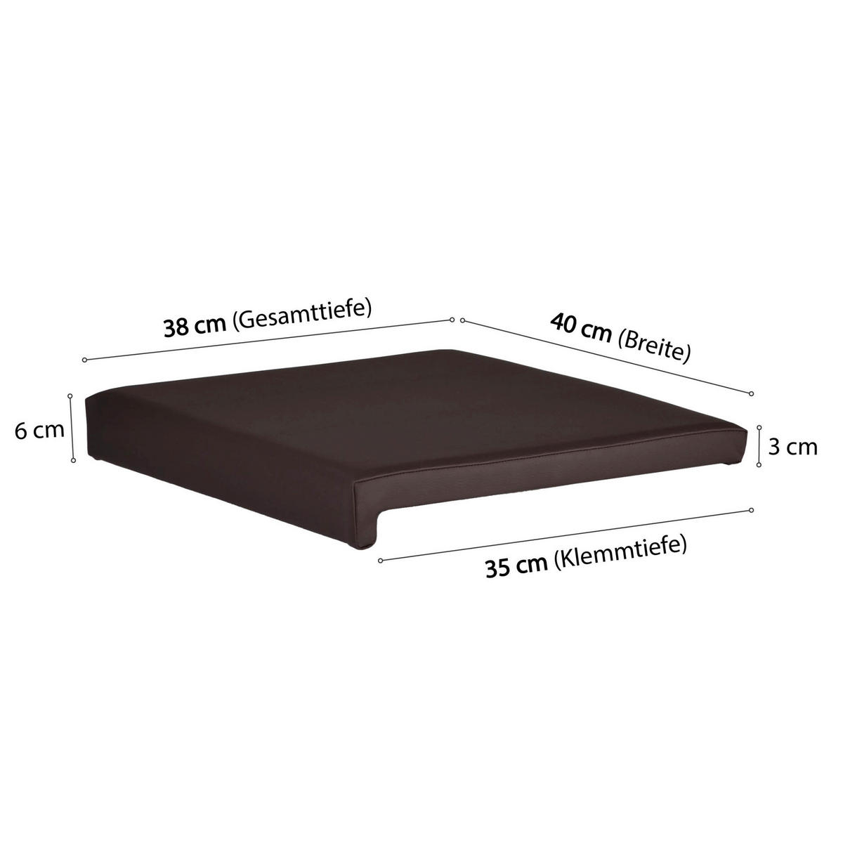 KLEMMKISSEN 2er Set 40/35/38/5/8 cm  - Basics (40/35/38/5/8cm)