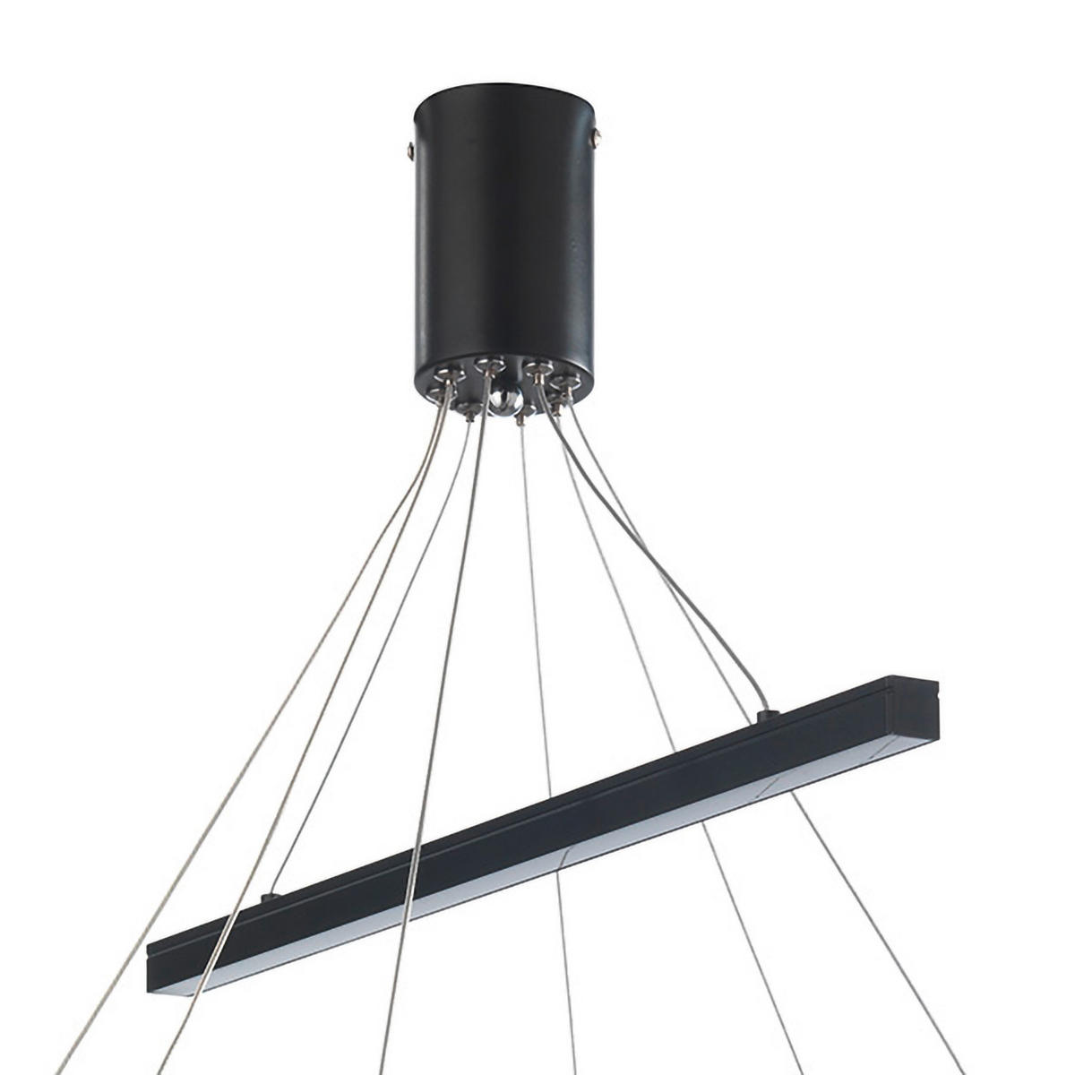 LED-HÄNGELEUCHTE 50/95 cm  - Schwarz, Design, Metall (50/95cm)