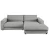 ECKSOFA in Chenille Grau  - Schwarz/Grau, Design, Kunststoff/Textil (270/190cm) - Lomoco