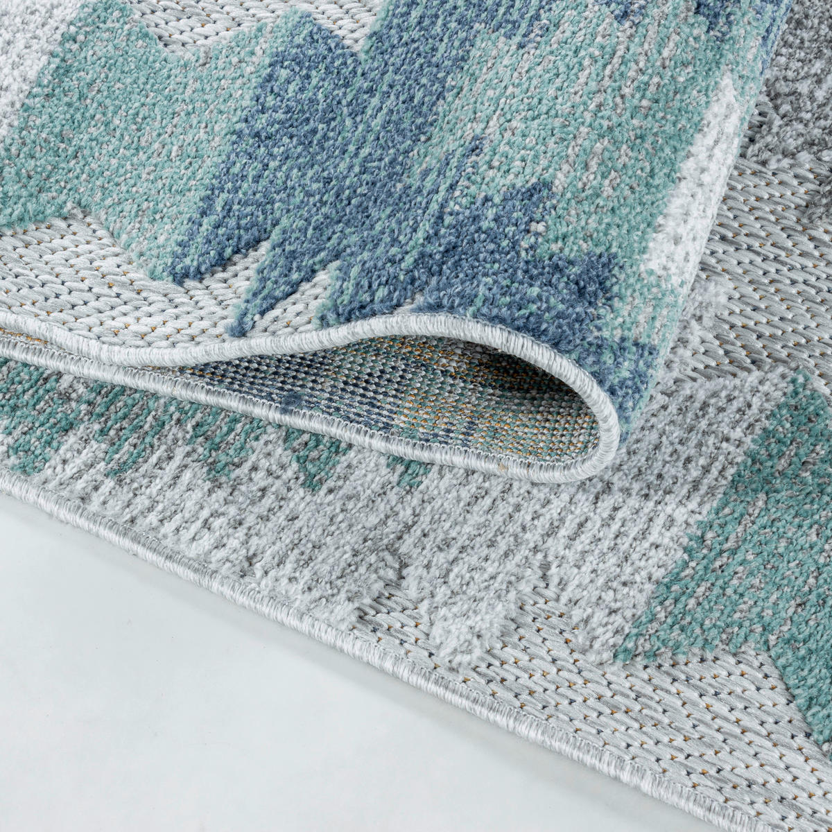 FLACHWEBETEPPICH 200/290 cm Bahama Blau  - Blau, Design, Textil (200/290cm) - Novel