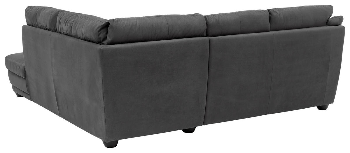 ECKSOFA in Mikrofaser Dunkelgrau  245/225 cm  - Dunkelgrau, Design, Kunststoff/Textil (245/225cm) - Livetastic
