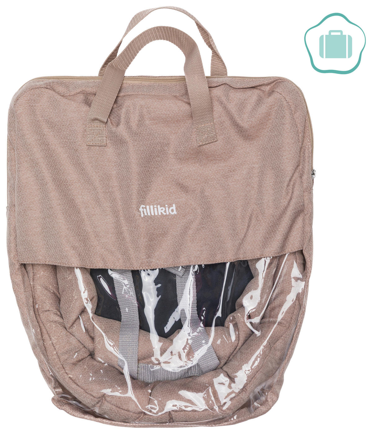 TISCHSITZ  - Beige/Grau, Basics, Textil/Metall (58,5/38/28,5cm) - My Baby Lou