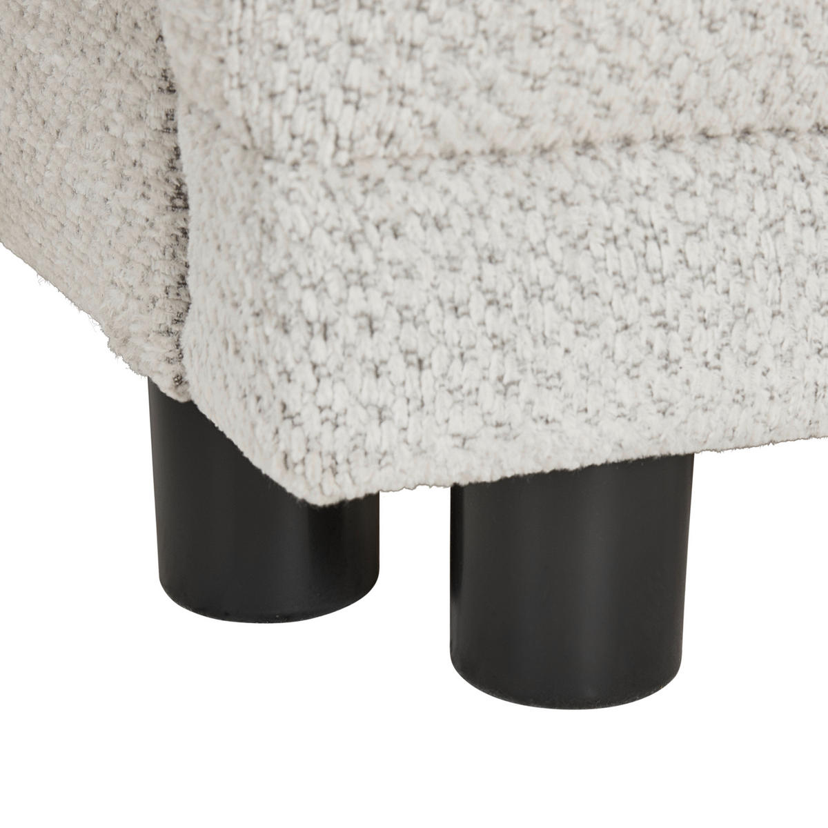 SCHLAFSOFA Chenille Greige  - Greige/Schwarz, KONVENTIONELL, Kunststoff/Textil (201/72/98cm) - Carryhome