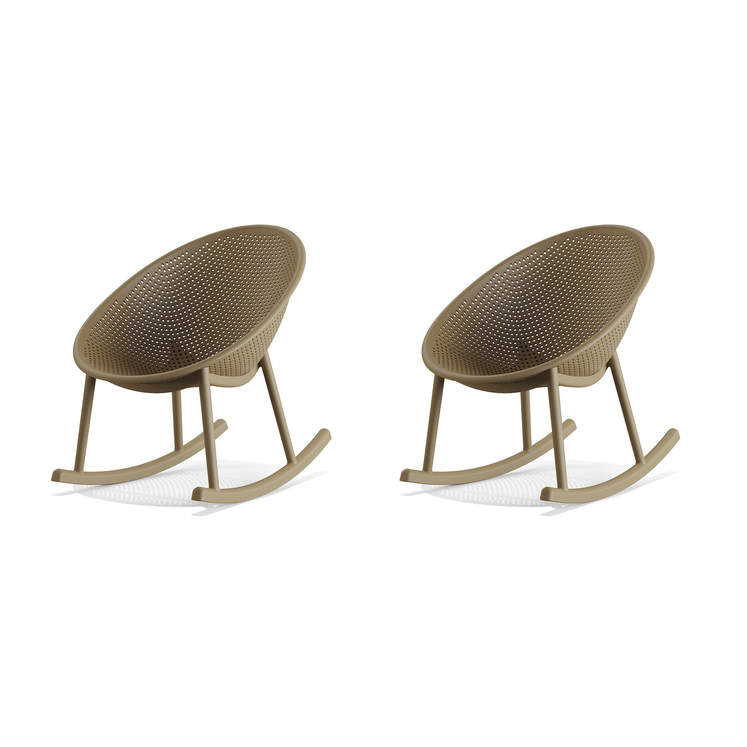 Gartenschaukelstuhl 2x Qosy – Outdoor-Schaukelstuh