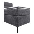 BOXSPRINGBETT 140/200 cm  in Dunkelgrau  - Dunkelgrau/Schwarz, Design, Textil/Metall (140/200cm) - Esposa