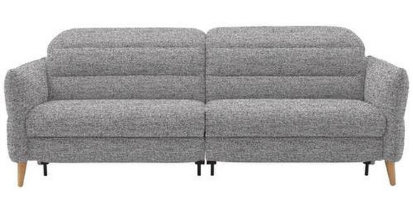 2-SITZER-SOFA in Webstoff Grau  - Eiche Bianco/Grau, Design, Holz/Textil (234-262/84/112cm) - Dieter Knoll