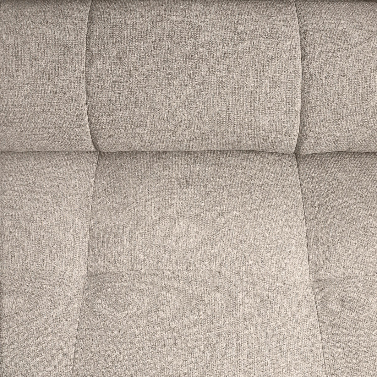 ECKSOFA in Chenille Beige  - Beige/Schwarz, Modern, Textil/Metall (201/296cm) - Livetastic
