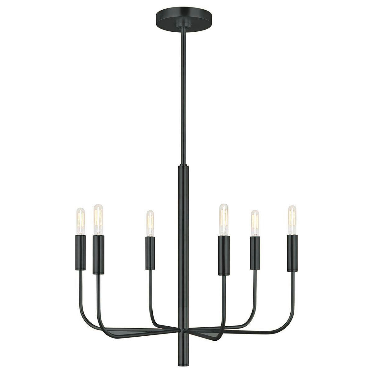 KRONLEUCHTER Generation Lighting (Feiss) 53,1/61 cm  - Schwarz, Design, Textil/Metall (53,1/61cm) - Elstead Lighting