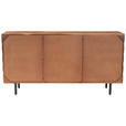 SIDEBOARD  162/80/42 cm  - Sheeshamfarben/Schwarz, Trend, Holz/Metall (162/80/42cm) - Ambia Home