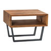 NACHTSCHRANK 50/41/36 cm Wildeiche massiv  - Wildeiche/Anthrazit, Natur, Holz/Metall (50/41/36cm) - Hasena