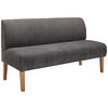 SITZBANK in Holz, Textil Anthrazit  - Anthrazit/Buchefarben, Konventionell, Holz/Textil (163/88/75cm) - home24