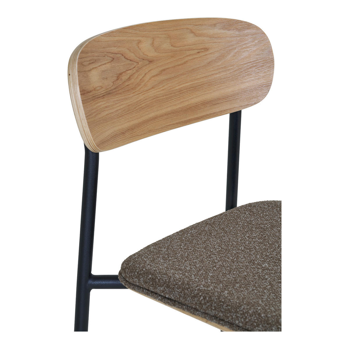 BARHOCKER-SET Flachgewebe  - Eschefarben/Schwarz, MODERN, Holz/Textil (42.5/95/49cm) - MID.YOU