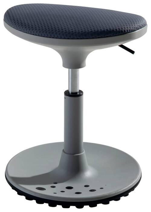 BÜROHOCKER Grau  - Grau, Design, Kunststoff/Textil (38/48/27,5cm) - Paidi