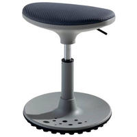 BÜROHOCKER   Grau  - Grau, Design, Kunststoff/Textil (38/48/27,5cm) - Paidi