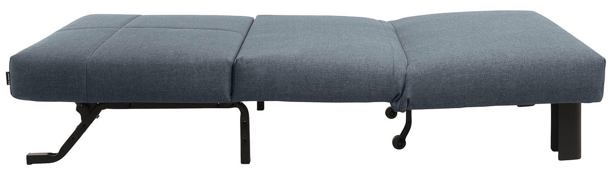SCHLAFSESSEL in Flachgewebe Grau  - Schwarz/Grau, Design, Textil/Metall (85/85/100cm) - Max Winzer