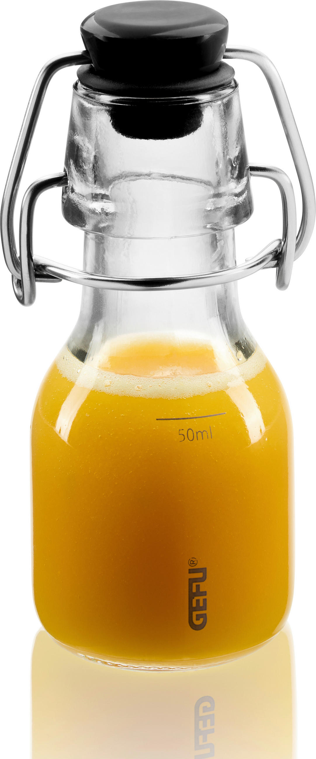 DESSERTGLAS GINGO 4,6/4,6/11,2 cm  - Silberfarben/Schwarz, Glas/Kunststoff (4,6/4,6/11,2cm) - Gefu