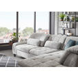 ECKSOFA in Chenille Blau, Grau  - Blau/Schwarz, KONVENTIONELL, Textil/Metall (281/200cm) - Carryhome