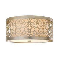 STROPNA SVETILKA Arabesque 37.5/37.5/17.1 cm   - barve šampanjca/srebrne barve, Trendi, kovina/steklo (37.5/37.5/17.1cm) - Elstead Lighting