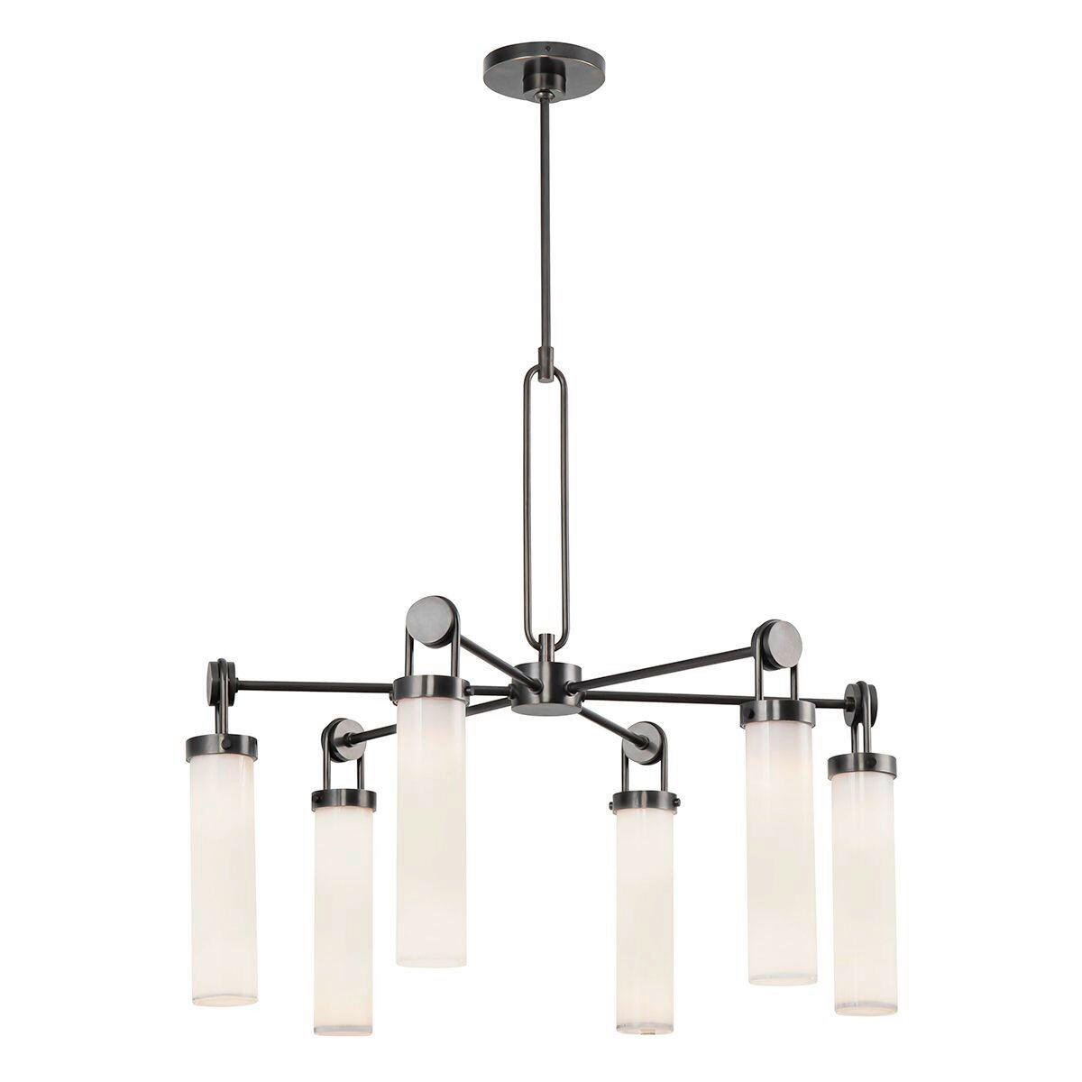 KRONLEUCHTER 75,2/81,7 cm   - Bronzefarben, KONVENTIONELL, Glas/Metall (75,2/81,7cm) - Elstead Lighting
