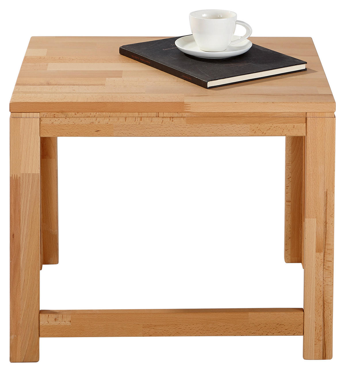 BEISTELLTISCH in Holz 55/45/45 cm  - Buchefarben, Konventionell, Holz (55/45/45cm) - Linea Natura