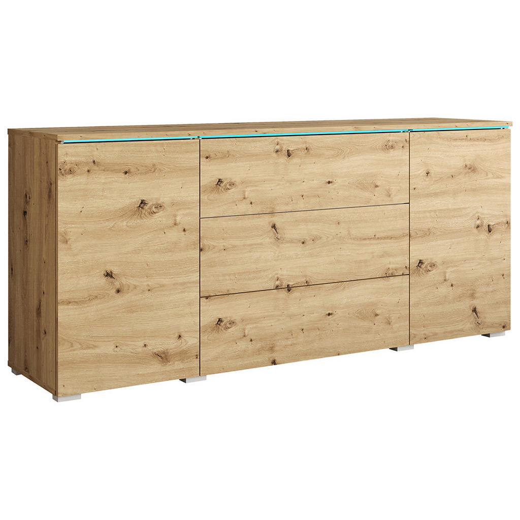 Sideboard mit Led 150cm Vera Eiche Artisan