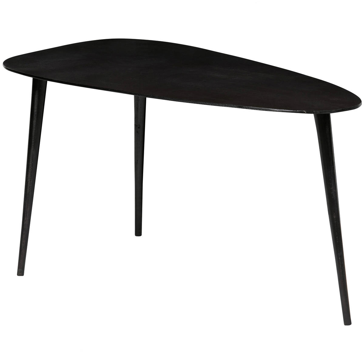 BEISTELLTISCHSET organisch Schwarz  - Schwarz, Design, Metall - Livetastic