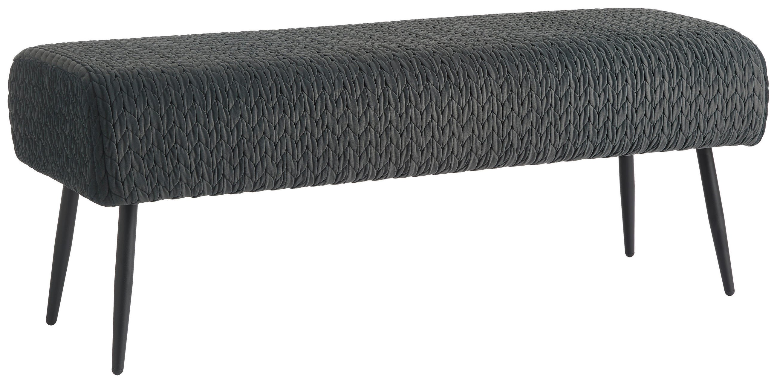 Mid.you Hockerbank Dunkelgrau 110x41x43 cm