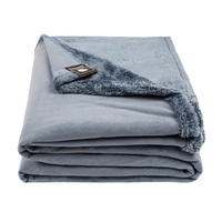 WOHNDECKE zoeppritz since 1828 140/190 cm  - Blau, KONVENTIONELL, Textil (140/190cm) - Zoeppritz