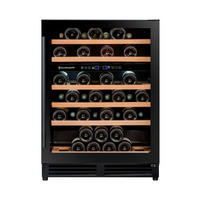 WEINKÜHLSCHRANK CBU50D2B  - Basics, Glas/Holz (59,5/82,0/57,5cm)